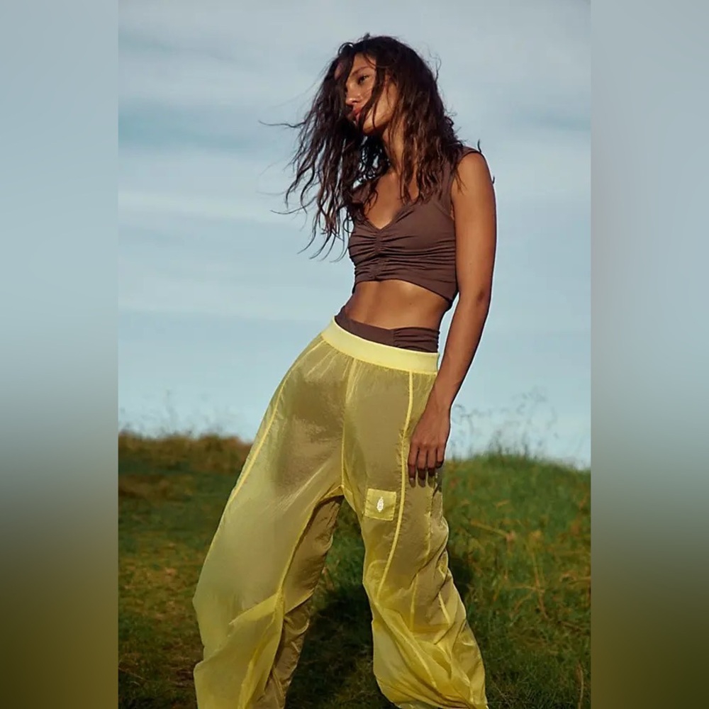 NWOT FREE PEOPLE High Tides Pants - Ginger Tea